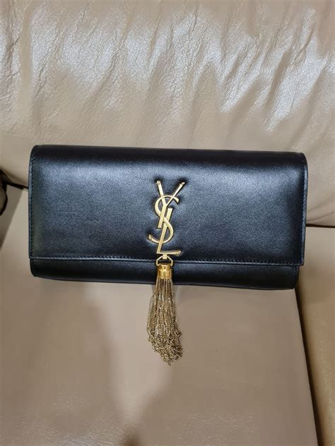 ysl black on black clutch|YSL clutch nordstrom.